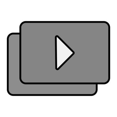 Çalma Listesi Vektör Simgesi Tasarımı 