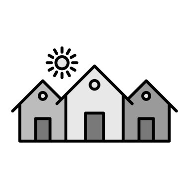 Residential Area Vektör Sembol Tasarımı 