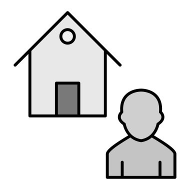 Ajan Vektör Kabartma Simgesi Tasarımı  