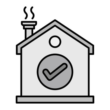 Ev Kullanılabilir Vektör Kabartma Simgesi Tasarımı 