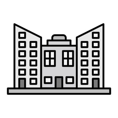 Düz Vektör Kabartma Simgesi Tasarımı 