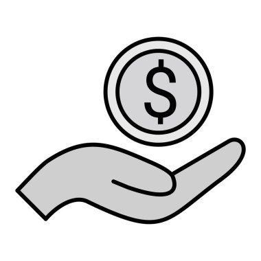  Kredi Vektörü Kabartma Simgesi Tasarımı 