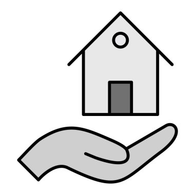 İpotek Vektörü Kabartma Simgesi Tasarımı 