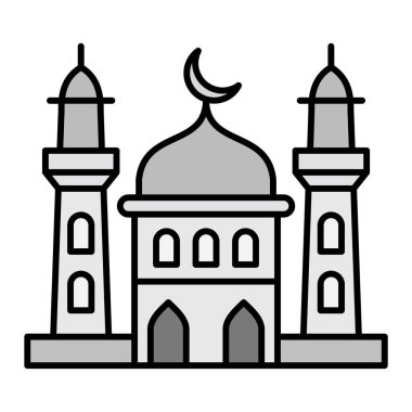 Mosque Vector Glyph Icon Design 