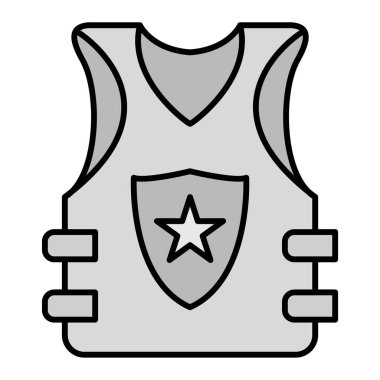 Kurşun geçirmez Vektör Kabartma Simgesi Tasarımı 