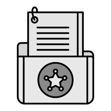 Kimlik simgesinin günlük vektör illüstrasyonu 