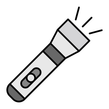 Flashlight modern ikon vektör çizimi