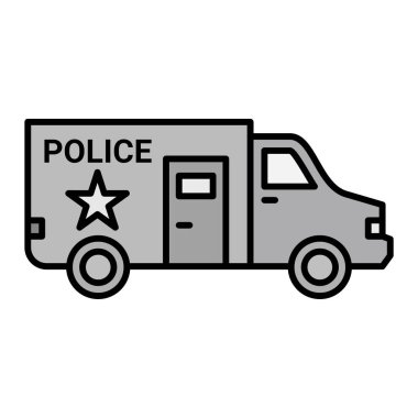 kamyon modern simge vektör illüstrasyonu