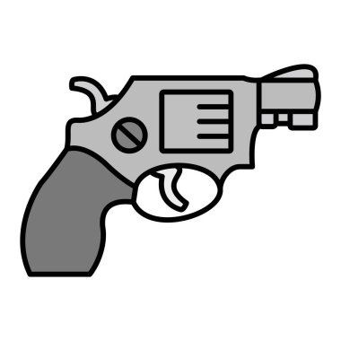 Silah ikonu. Web için silah vektör simgelerinin basit illüstrasyonu 