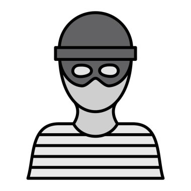 Hırsız ikonu. düz dizayn biçimi 10