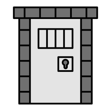 Hücre modern simge vektör illüstrasyonu tutuluyor