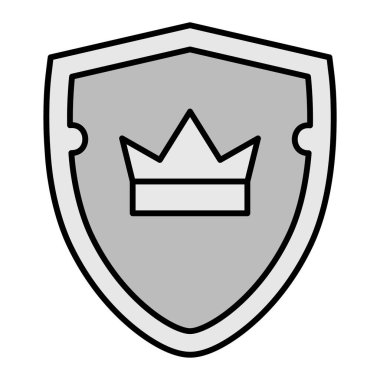 kalkan simgesi, vektör illüstrasyonu