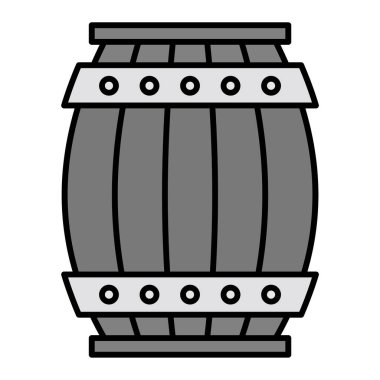 Fıçı. Web simgesi basit illüstrasyon