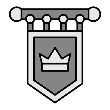 taç simgesi vektör illüstrasyonu