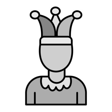 Soytarı modern simge vektör çizimi