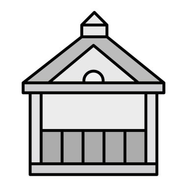 Modern Pavilion simgesinin vektör illüstrasyonu