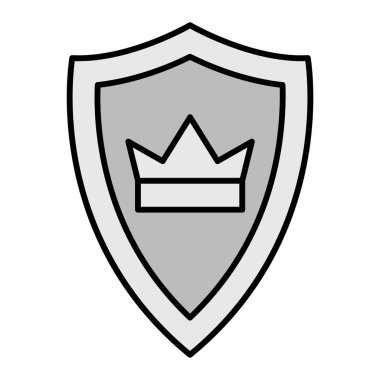 Kollu kalkan ve güvenlik vektörü çizimi