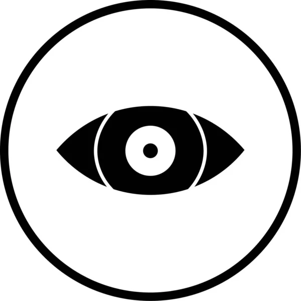 Auge Auge Web Symbol Einfache Illustration — Stockvektor