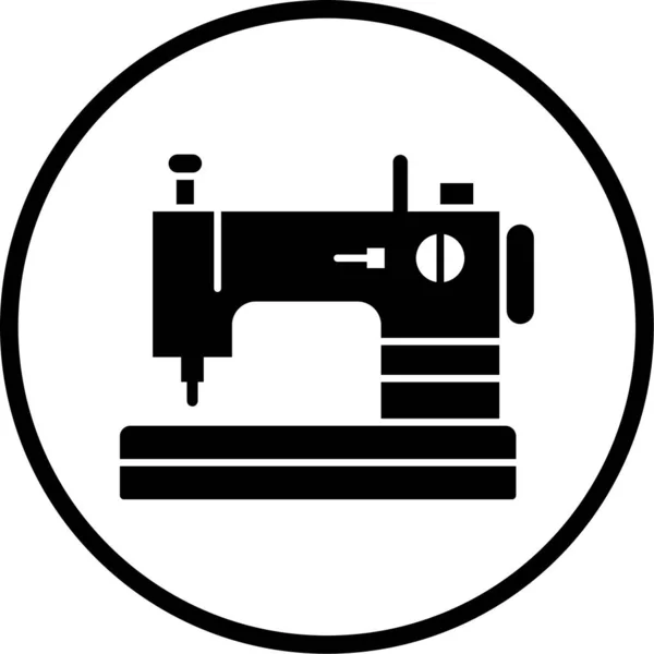 Icono Máquina Coser Ilustración Vectorial — Archivo Imágenes Vectoriales