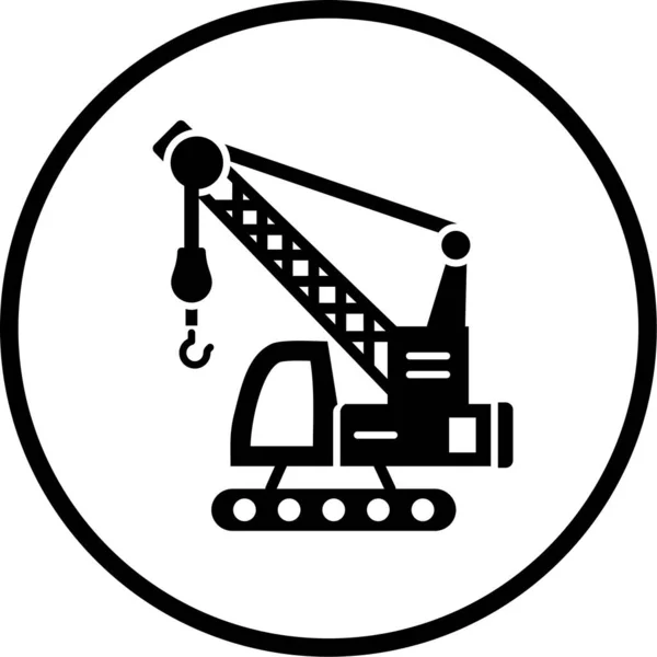 Vector Illustration Crane Icon — Stock Vector