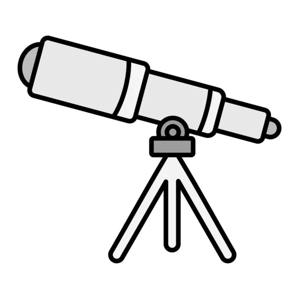 Telescope Web Icon Simple Illustration — Stock Vector