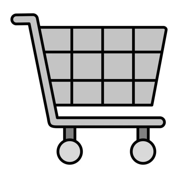 Shopping Cart Icon Outline Market Store Vector Illustration Symbol Bonus — стоковый вектор