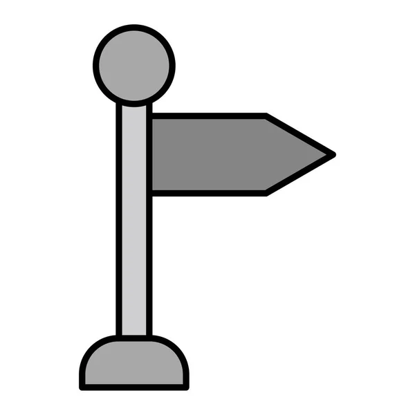 Wegweiser Symbol Vektor Illustration — Stockvektor