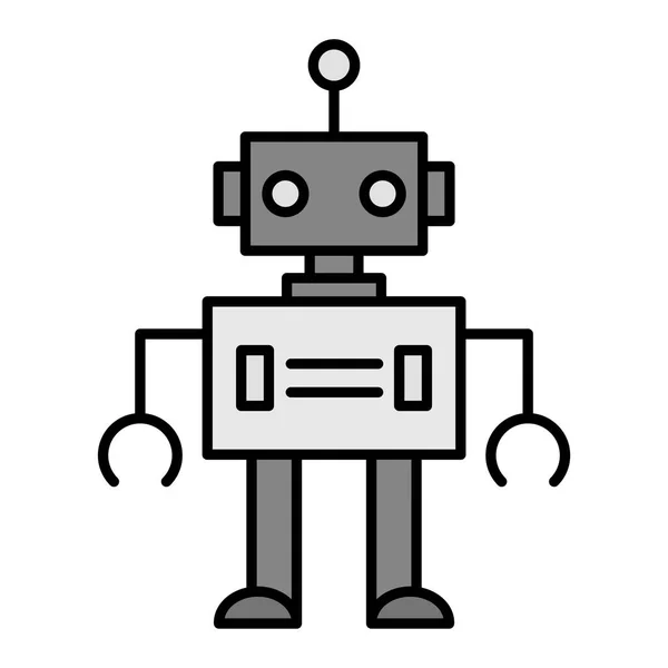 ロボットのアイコンベクトルイラスト — ストックベクタ