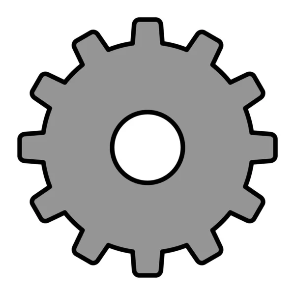 Gear Web Icon Simple Illustration — Stock Vector