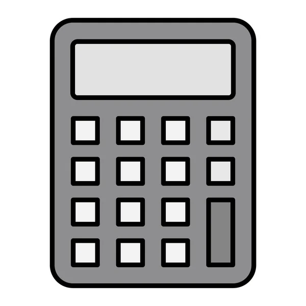 Icono Calculadora Ilustración Simple Los Iconos Vectoriales Blanco Negro Para — Archivo Imágenes Vectoriales