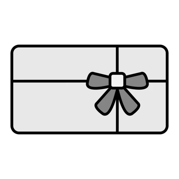 Gift Card Ribbon Bow Vector Illustration — Stock Vector