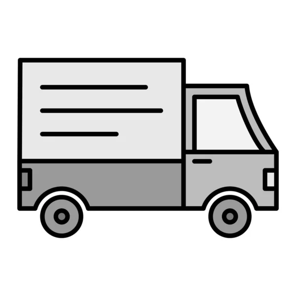 Delivery Logistics Van Icon Vector Illustration — Vettoriale Stock