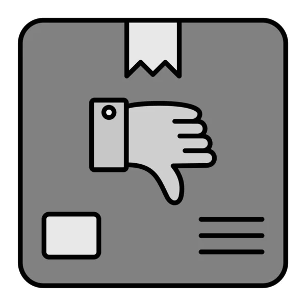 Main Avec Pouce Vers Bas Icône Illustration Vectorielle — Image vectorielle
