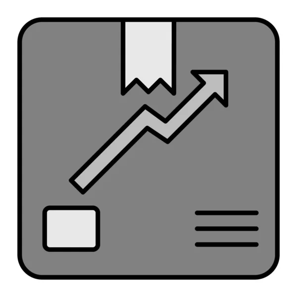 Icona Del Grafico Aziendale Illustrazione Vettoriale — Vettoriale Stock