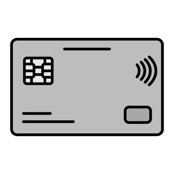 Kreditkarten Icon Vektor Illustration — Stockvektor