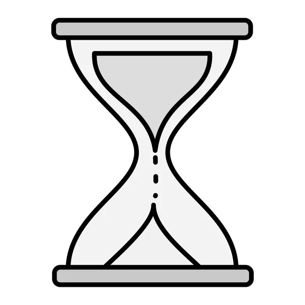 Sand Time Icon Outline Hourglass Vector Symbol Stock Illustration — Vetor de Stock