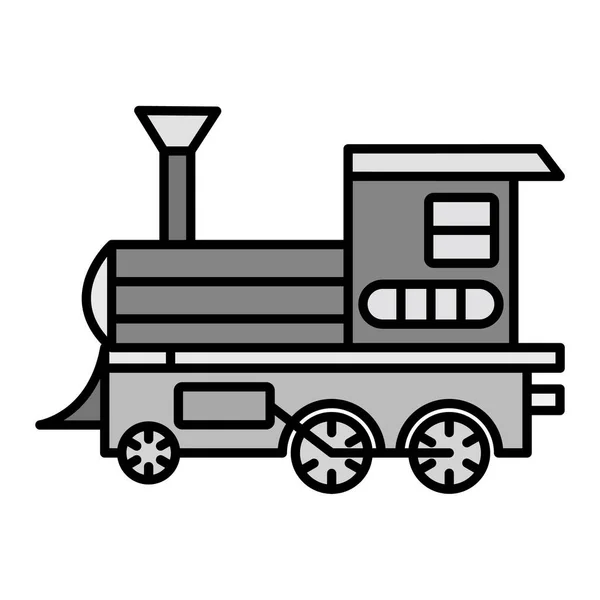 Steam Locomotive Vector Glyph Icon Design — Stock Vector