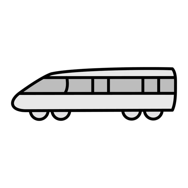 Tren Vector Glifo Icono Diseño — Vector de stock