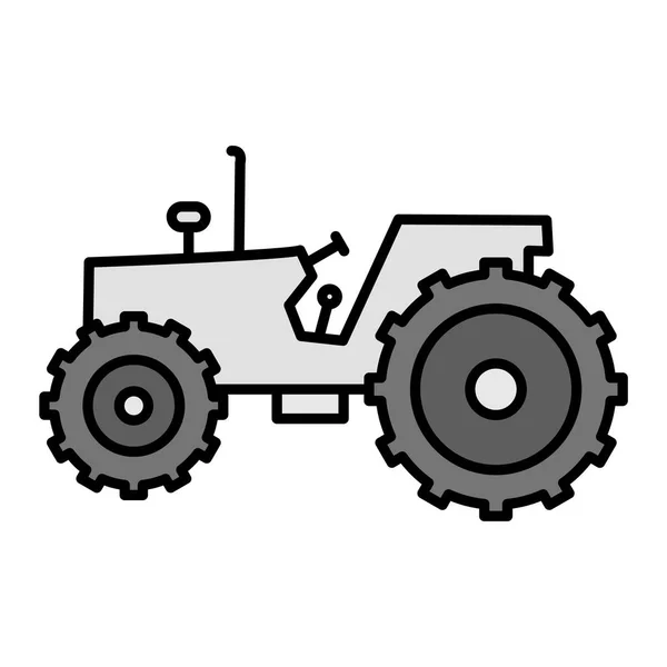 Tractor Vector Glifo Icono Diseño — Vector de stock