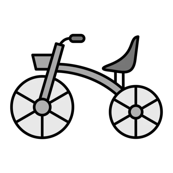 Tricycle Vector Glyph Icon Design — Vettoriale Stock