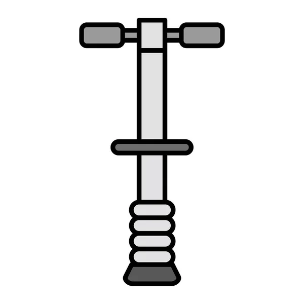 Pogo Stick Vectoriel Glyphe Icône Design — Image vectorielle