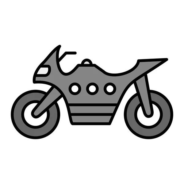 Diseño Iconos Glifos Vectores Bicicleta Pesada — Vector de stock