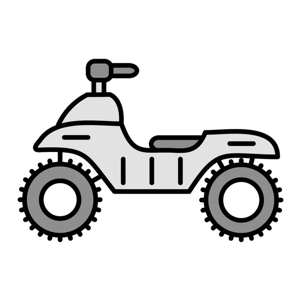 Atv Vector Glyph Icon Design — Stock Vector