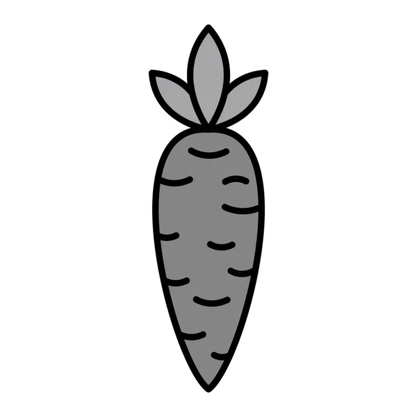 Carrot Vector Glyph Icon Design — Stock vektor