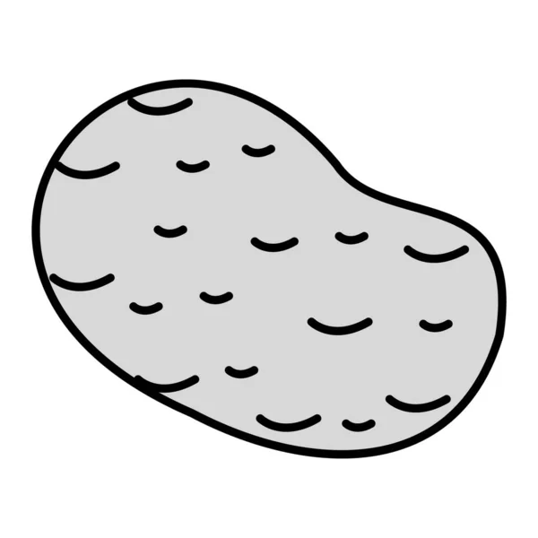 Potato Vector Glyph Icon Design — Stok Vektör