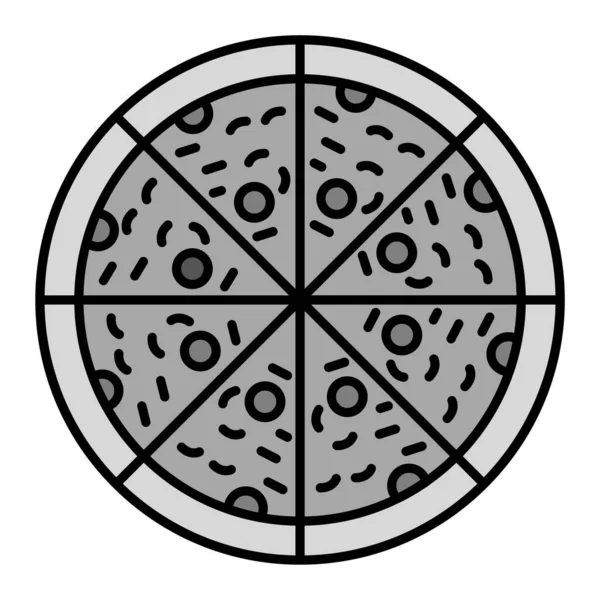 比萨矢量象形图标的设计 — 图库矢量图片