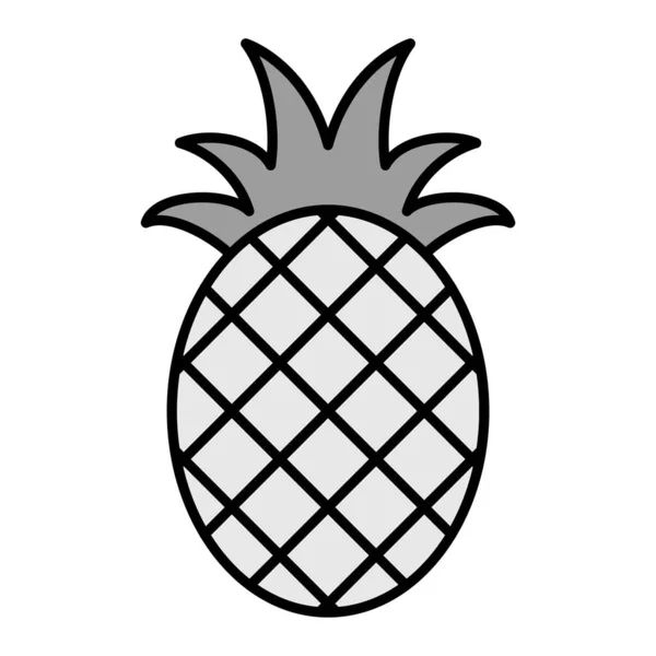 菠萝载体Glyph图标设计 — 图库矢量图片
