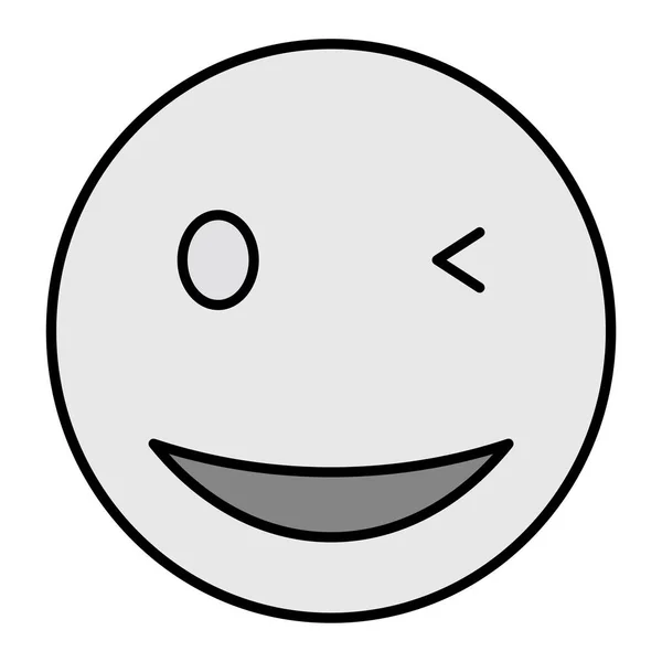 Wink Emoji向量Glyph图标设计 — 图库矢量图片