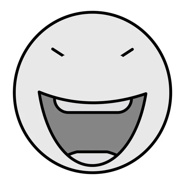ตลก Emoji เวกเตอร การออกแบบไอคอน Glyph — ภาพเวกเตอร์สต็อก