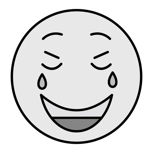 Laugh Emoji Vector Glyph Icon Design — 스톡 벡터